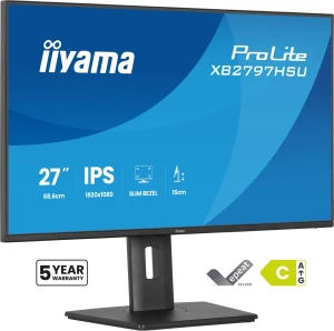 Monitor 27" iiyama ProLite XB2797HSU-B1 FHD IPS LED 120Hz HDMI USB-C PIVOT