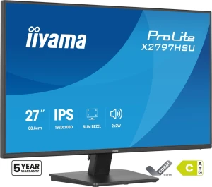 Monitor 27" iiyama ProLite X2797HSU-B1 FHD IPS LED 120Hz HDMI DP USB-C VESA