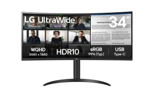 Zakrzywiony monitor 34 cale LG 34WR50QK-B 3K VA 100Hz 5ms
