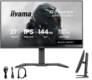 Monitor 27" iiyama G-Master GB2741QSU-B1 WQHD IPS LED 144Hz 1ms HDMI PIVOT