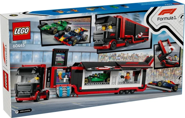 Klocki Zestaw LEGO CITY 60445 F1 Ciężarówka z bolidami RB20 i AMR24_2.jpg