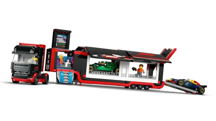 Klocki Zestaw LEGO CITY 60445 F1 Ciężarówka z bolidami RB20 i AMR24_4.jpg