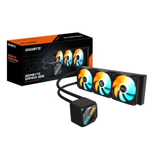 Chłodzenie wodne procesora CPU Gigabyte Gaming 360 Czarne 120mm 4-pin_1.jpg