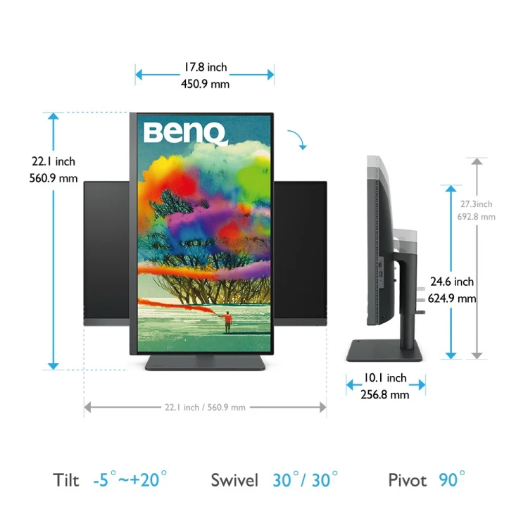 BenQ PD2705U monitor komputerowy 68,6 cm (27") 3840 x 2160 px 4K Ultra HD LED Czarny_6.jpg