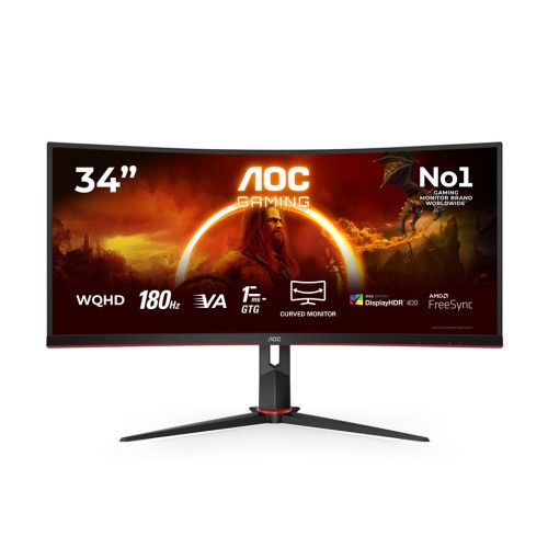 AOC G2 CU34G2XP monitor komputerowy 86,4 cm (34") 3440 x 1440 px UltraWide Quad HD LED Czarny, Czerwony_1.jpg