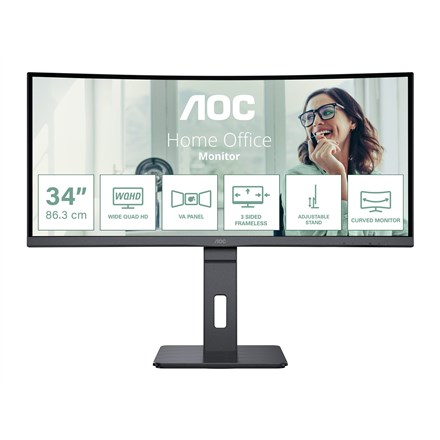 Zakrzywiony Monitor 34 cale AOC CU34P3CV UWQHD VA 100Hz 4ms Głośniki_2.jpg
