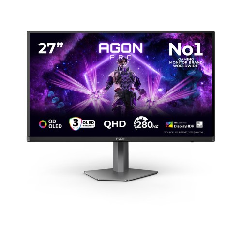 AOC AGON PRO AG276QZD2 monitor komputerowy 67,3 cm (26.5") 2560 x 1440 px Quad HD QD-OLED Czarny, Szary_1.jpg