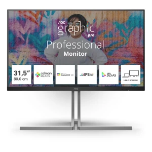 AOC U3 U32U3CV monitor komputerowy 80 cm (31.5") 3840 x 2160 px 4K Ultra HD LCD Czarny