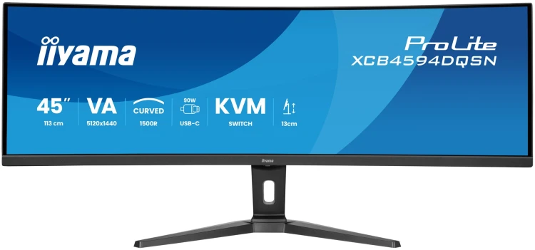 Monitor LED iiyama ProLite XCB4594DQSN-B1 44,5 " 5120 x 1440 px VA_3.jpg