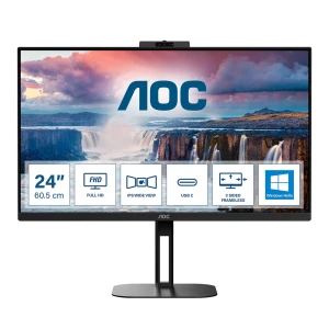 AOC V5 24V5CW/BK monitor komputerowy 60,5 cm (23.8") 1920 x 1080 px Full HD LED Czarny