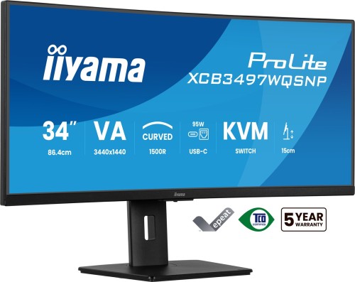 Zakrzywiony Monitor 34 cale iiyama ProLite XCB3497WQSNP-B1 3K 120Hz 0,4ms_1.jpg