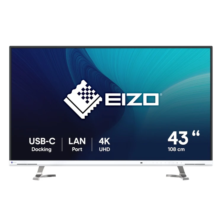 EIZO FlexScan EV4340X-WT monitor komputerowy 108 cm (42.5") 3840 x 2160 px 4K Ultra HD LCD Biały_1.jpg