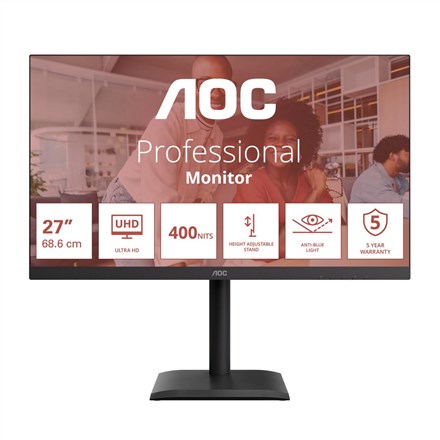 AOC E4 U27E4CV monitor komputerowy 68,6 cm (27") 3840 x 2160 px 4K Ultra HD LED Czarny_2.jpg