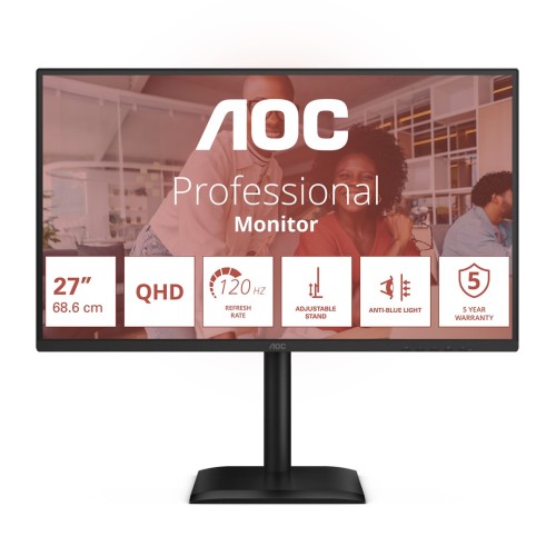 AOC E4 Q27E4U monitor komputerowy 68,6 cm (27") 2560 x 1440 px Quad HD LED Czarny_1.jpg