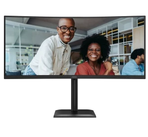 AOC CU34E4C monitor komputerowy 86,4 cm (34") 3440 x 1440 px UltraWide Quad HD LED Czarny