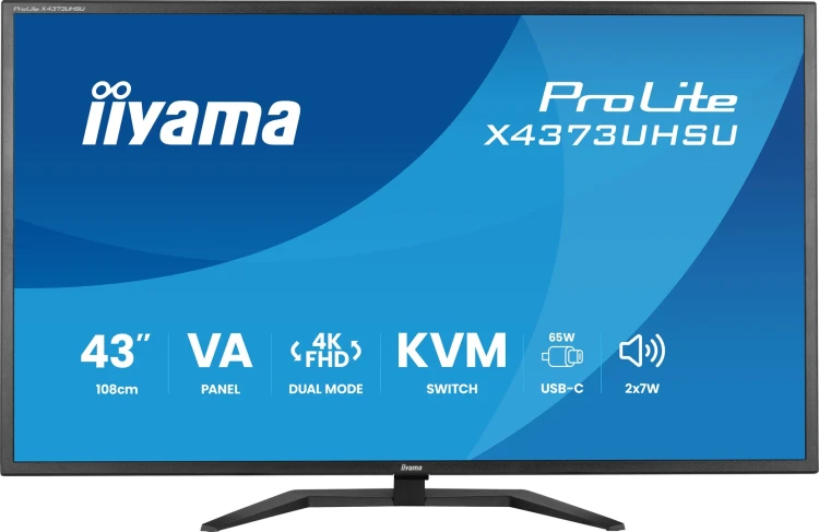 iiyama ProLite X4373UHSU-B2 monitor komputerowy 108 cm (42.5") 3840 x 2160 px 4K Ultra HD LED Czarny_1.jpg