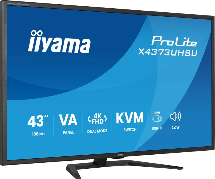iiyama ProLite X4373UHSU-B2 monitor komputerowy 108 cm (42.5") 3840 x 2160 px 4K Ultra HD LED Czarny_3.jpg