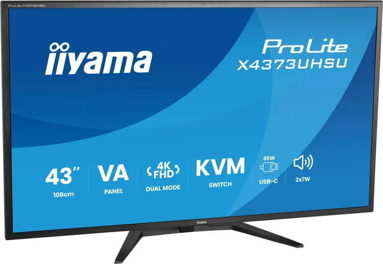 iiyama ProLite X4373UHSU-B2 monitor komputerowy 108 cm (42.5") 3840 x 2160 px 4K Ultra HD LED Czarny_4.jpg