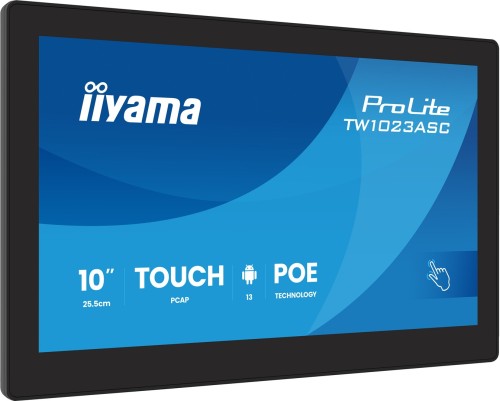 iiyama TW1023ASC-B3P signage display Kiosk 25,6 cm (10.1") Wi-Fi 385 cd/m² WXGA Czarny Ekran dotykowy Procesor wbudowany Android 24/7_1.jpg