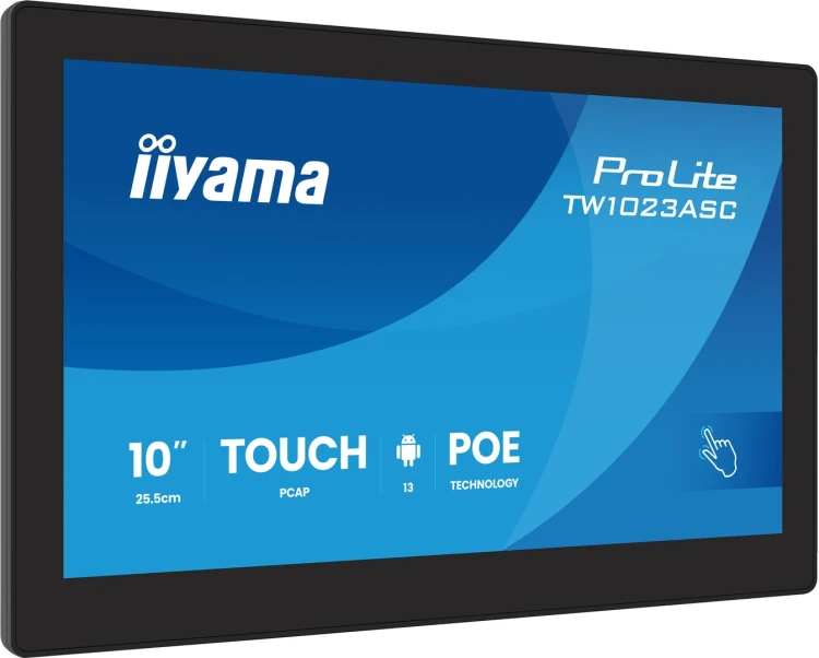 iiyama TW1023ASC-B3P signage display Kiosk 25,6 cm (10.1") Wi-Fi 385 cd/m² WXGA Czarny Ekran dotykowy Procesor wbudowany Android 24/7_1.jpg