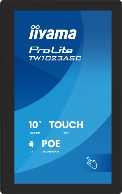 iiyama TW1023ASC-B3P signage display Kiosk 25,6 cm (10.1") Wi-Fi 385 cd/m² WXGA Czarny Ekran dotykowy Procesor wbudowany Android 24/7_5.jpg