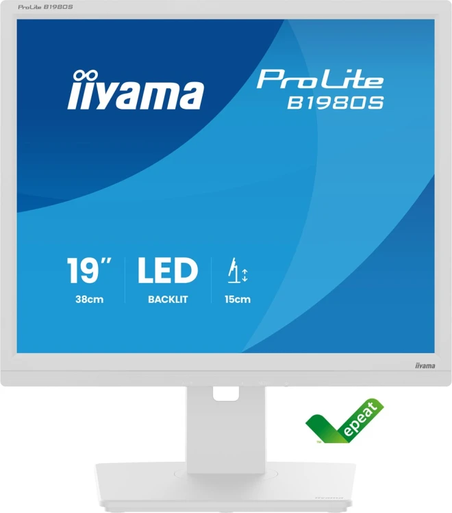 iiyama ProLite B1980S-W1 monitor komputerowy 48,3 cm (19") 1280 x 1024 px SVGA LED Biały_4.jpg
