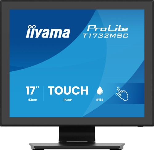 iiyama ProLite T1732MSC-B2S monitor komputerowy 43,2 cm (17") 1280 x 1024 px SXGA LED Ekran dotykowy Czarny_1.jpg
