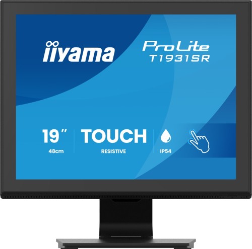 iiyama ProLite T1931SR-B2S monitor komputerowy 48,3 cm (19") 1280 x 1024 px SXGA LCD Ekran dotykowy Stół Czarny_1.jpg