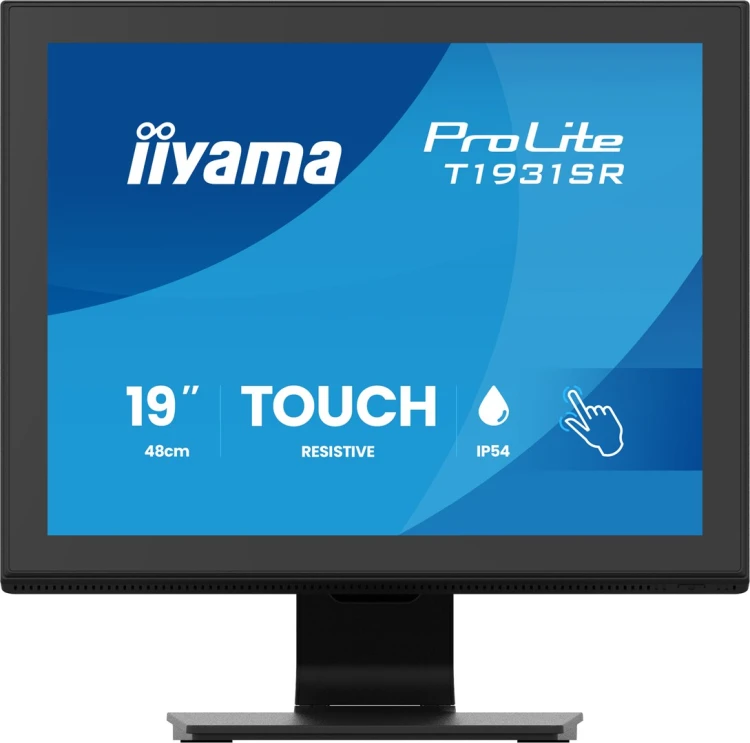 iiyama ProLite T1931SR-B2S monitor komputerowy 48,3 cm (19") 1280 x 1024 px SXGA LCD Ekran dotykowy Stół Czarny_1.jpg