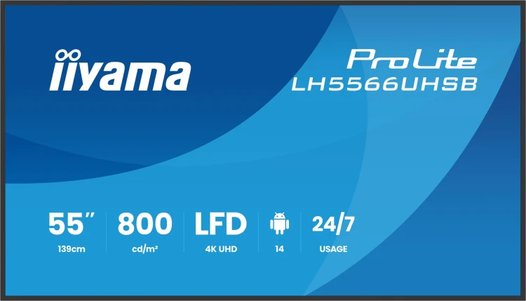 Monitor LED iiyama LH5566UHSB-B1AG 55 " 3840 x 2160 px IPS / PLS_1.jpg