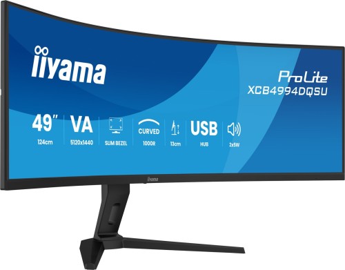 iiyama ProLite XCB4994DQSU-B1 monitor komputerowy 124,5 cm (49") 5120 x 1440 px Dual QHD LCD Czarny_3.jpg