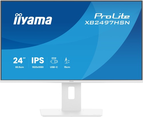 iiyama ProLite XB2497HSN-W1 monitor komputerowy 60,5 cm (23.8") 1920 x 1080 px Full HD LED Biały_1.jpg