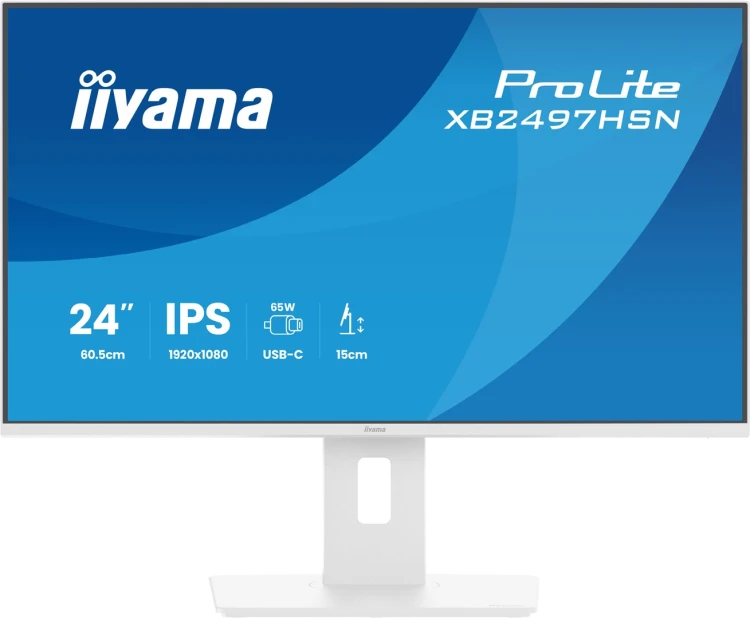 iiyama ProLite XB2497HSN-W1 monitor komputerowy 60,5 cm (23.8") 1920 x 1080 px Full HD LED Biały_1.jpg