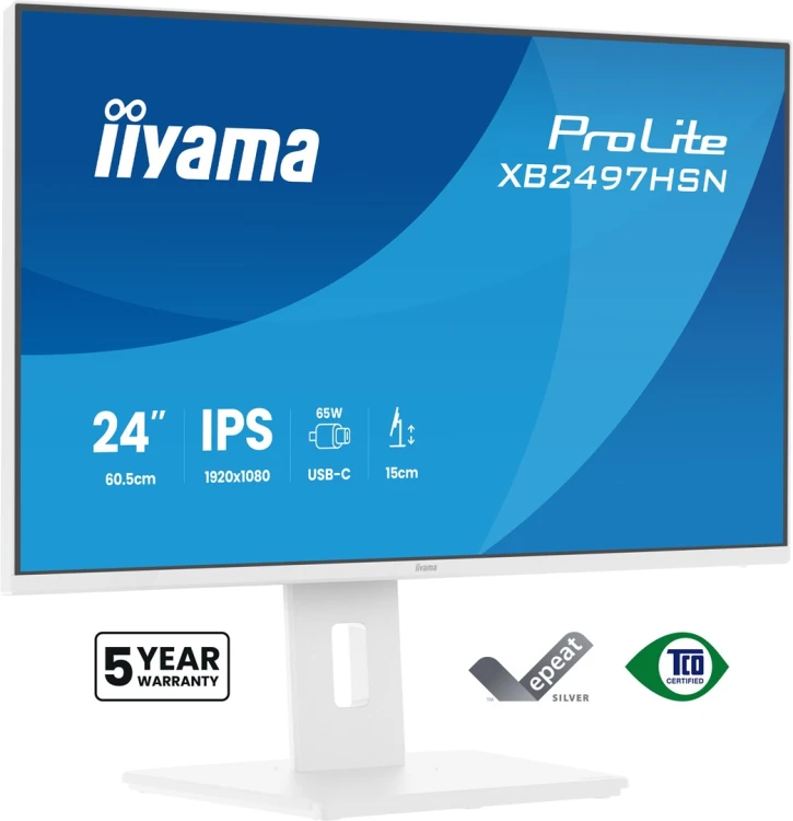 iiyama ProLite XB2497HSN-W1 monitor komputerowy 60,5 cm (23.8") 1920 x 1080 px Full HD LED Biały_4.jpg