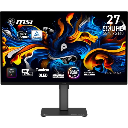 MSI Pro MAX 271UPX12G monitor komputerowy 67,3 cm (26.5") 3840 x 2160 px UltraWide Full HD QD-OLED Czarny_1.jpg