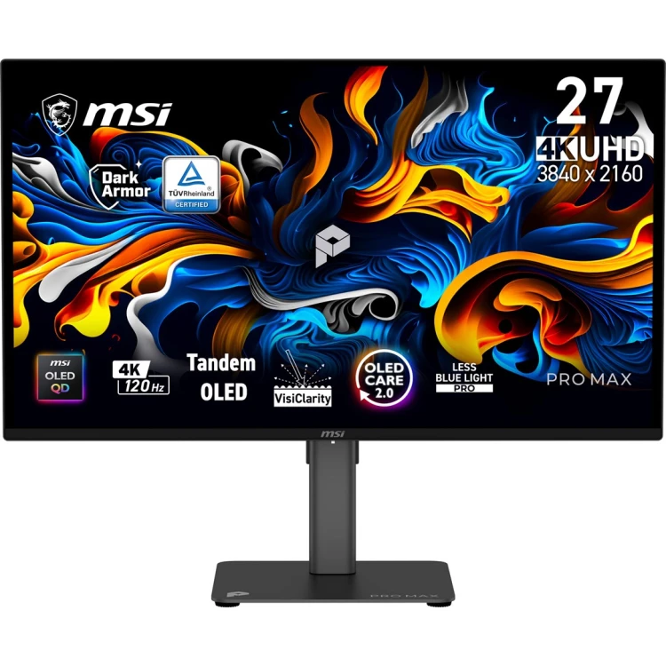 MSI Pro MAX 271UPX12G monitor komputerowy 67,3 cm (26.5") 3840 x 2160 px UltraWide Full HD QD-OLED Czarny_1.jpg