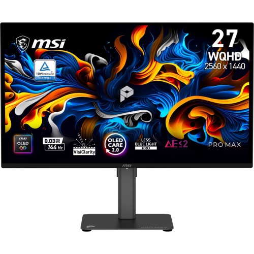 MSI PRO MAX 271QPX14G monitor komputerowy 67,3 cm (26.5") 2560 x 1440 px Quad HD QD-OLED Czarny_1.jpg