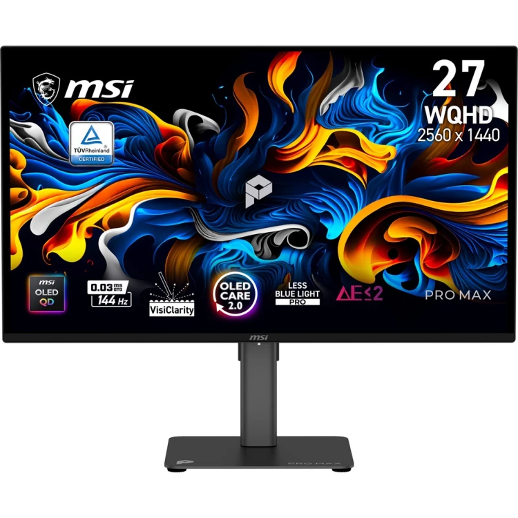 MSI PRO MAX 271QPX14G monitor komputerowy 67,3 cm (26.5") 2560 x 1440 px Quad HD QD-OLED Czarny_1.jpg