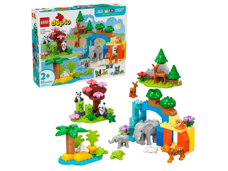 LEGO Duplo 10446 Rodziny dzikich zwierząt 3 w 1 2+ Duży Zestaw_1.jpg
