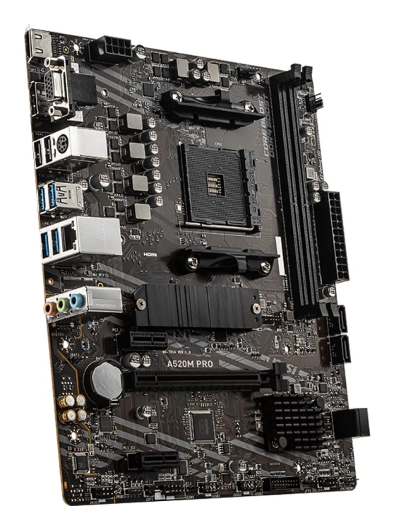 Płyta główna MSI A520M PRO micro ATX AMD Ryzen AM4 2x DDR4_4.jpg