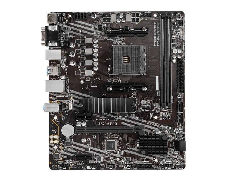 Płyta główna MSI A520M PRO micro ATX AMD Ryzen AM4 2x DDR4_6.jpg